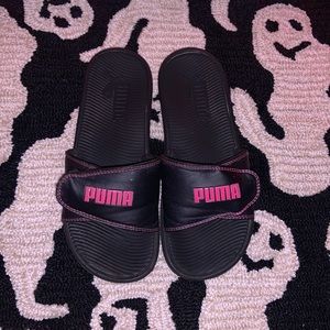 Ladies Velcro puma slides flip flops slipper sandals
